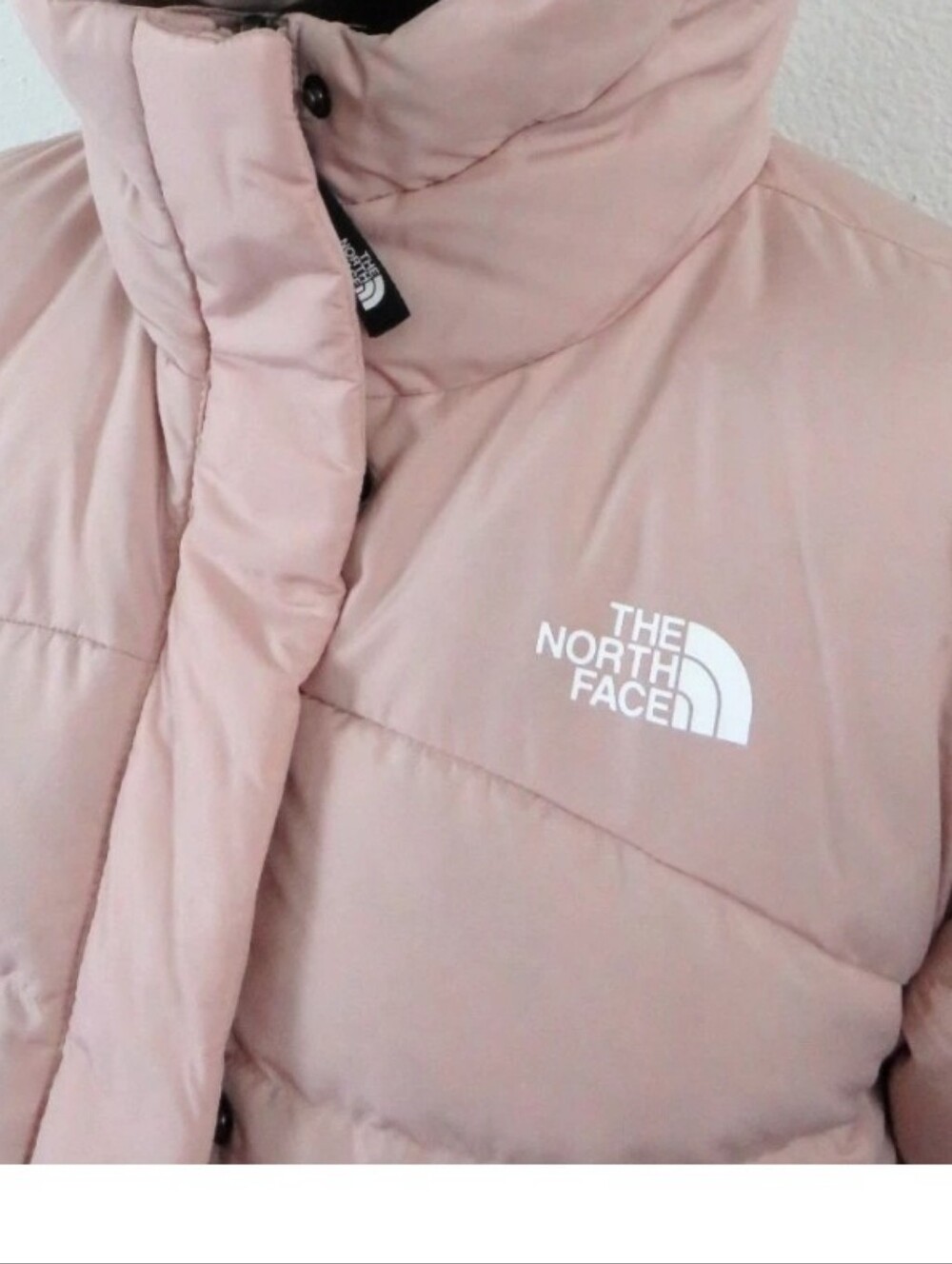 NWT The North Face Light Pink Moss Hooded Baltic Down Puffer Jacket Coat Sz XL - Picture 12 of 14